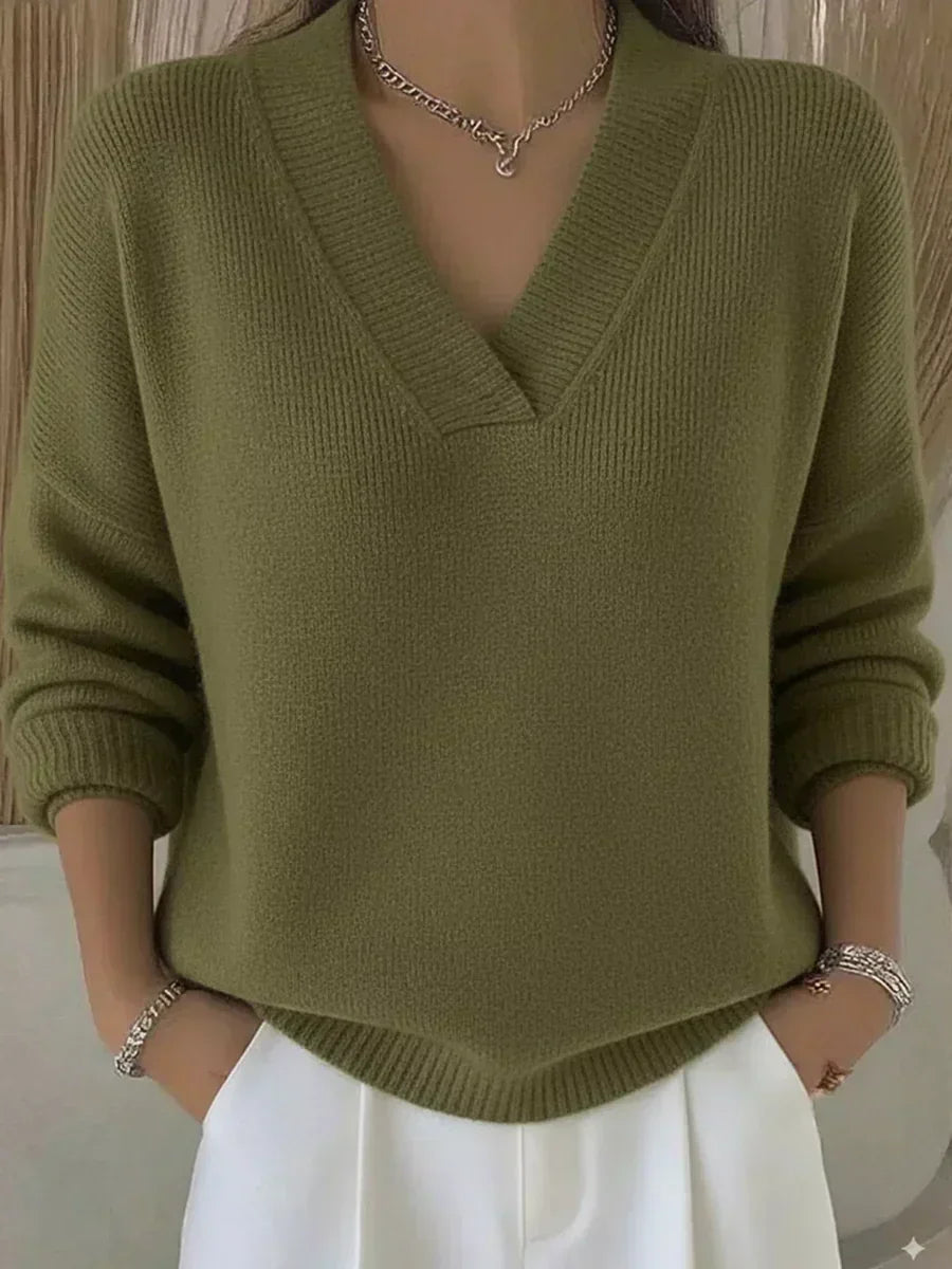 Claire | Relaxed V-Neck Sweater